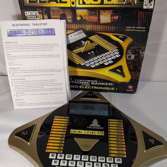 Deal or No Deal Electronic Game 2006 Irwin Toy Tested Works 02001 1-4 Players - Picture 1 of 16